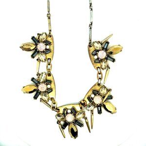 Jcrew Bee Style Rhinestones Statement Necklace